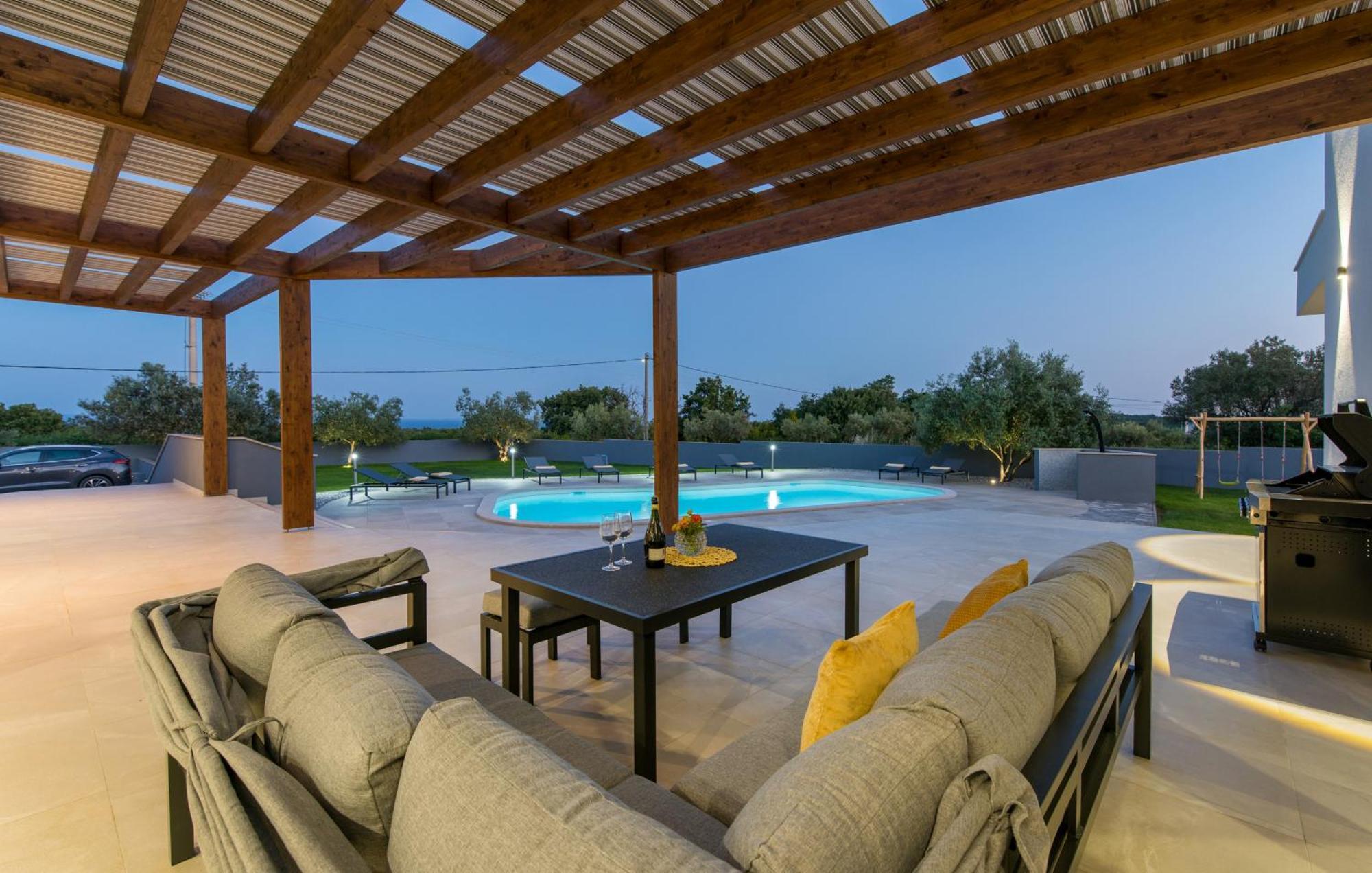 Villa Posidonia Near Pula With Sea View And Surrounded By Olive Trees Krnica Kültér fotó