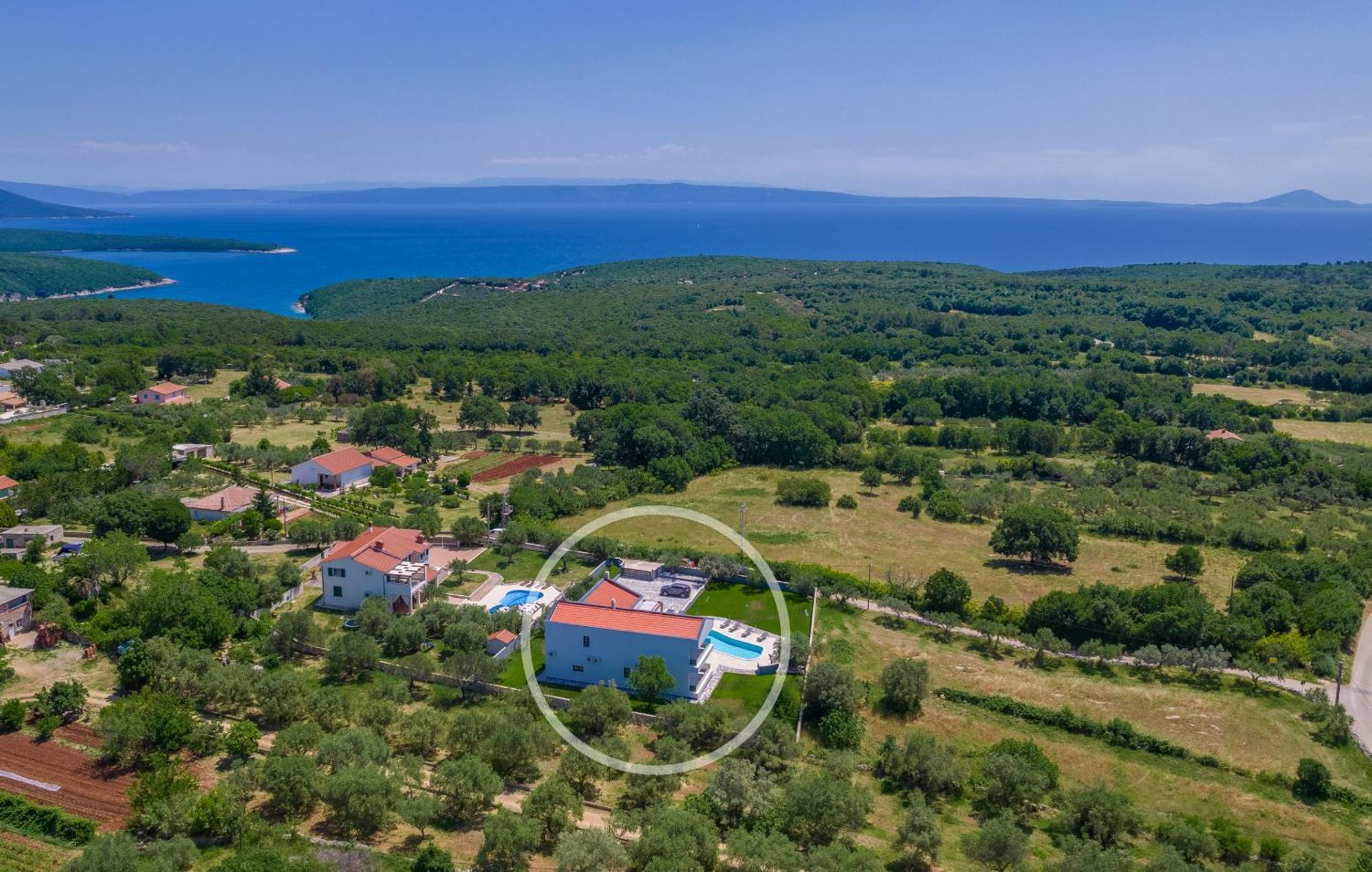 Villa Posidonia Near Pula With Sea View And Surrounded By Olive Trees Krnica Kültér fotó